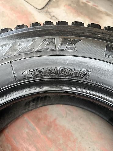 Шины: Шины 195 / 80 / R 15, Зима, Б/у, 1 шт, Легковые, Япония, Bridgestone — 3