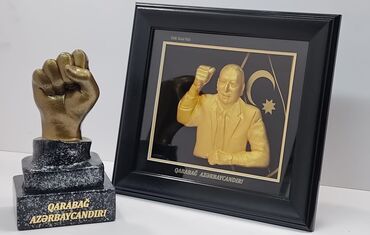 Şəkillər, tablolar: Ali Baş komandan İlham Əliyev cənabları. Susal qızıl falqa və — 12