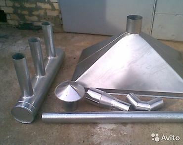 Жестяные работы: Вентиляция,приточно-вытяжные вентиляционные работы,вытяжные зонты — 13