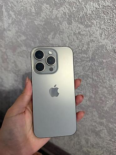 Мобильные телефоны: IPhone 15 Pro, Б/у, 128 ГБ, Natural Titanium, 94 % — 1