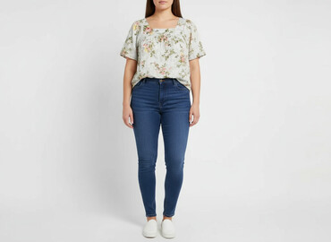 jedwabne bluzki wieczorowe: XLNT, Women's blouse, size 2XL