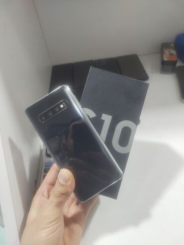 Samsung: Samsung Galaxy S10, 128 GB, rəng - Qara, Barmaq izi