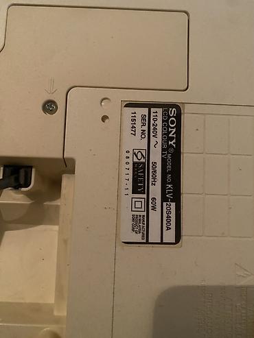 TV və video: Sony Bravia LCD TV – Model: KLV-20S400A - Ekran: 20" LCD - — 2