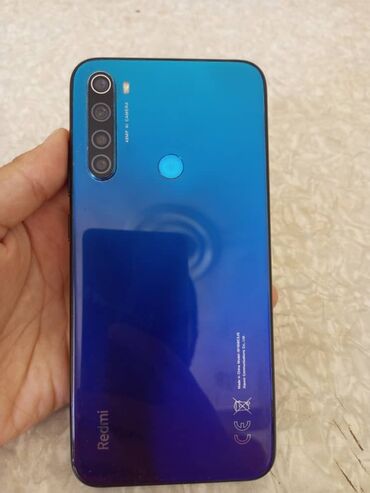телефон реми: Xiaomi, Redmi Note 8, Б/у, 64 ГБ, цвет - Голубой, 2 SIM