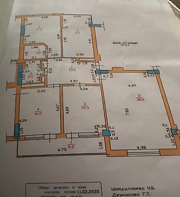 Продажа квартир: 4 комнаты, 140 м², Асанбай мкр Элитка, 7 этаж, Евроремонт — 3