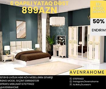 komod: 6 qapılı yataq dəsti – mövsüm boyu 50% endirimlə 899 AZN Tərkibi: - — 6
