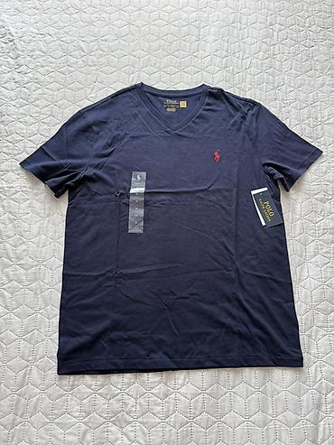 футболка: Мужская футболка, Ralph Lauren, M, цвет - Синий — 1