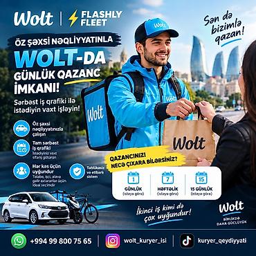 masin boyama: Moto-kuryer tələb olunur, Gündəlik ödəniş, Təcrübəsiz — 1