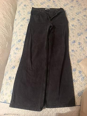 qara kişi cinsləri: Unisex cins şalvarlar dəsti 1) Boz işçi-stil cins: - Düz kəsim — 3