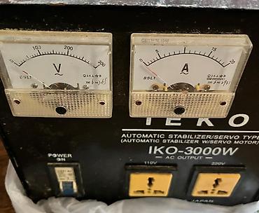 ampermetr: TEKO IKO-3000W avtomatik gərginlik stabilizatoru (servo tip) - Güc — 1