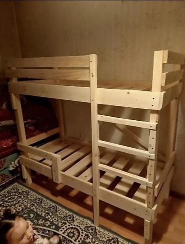 bunk bed: Деревянные кровати ручной работы из массива (хвоя). Прочные — 8