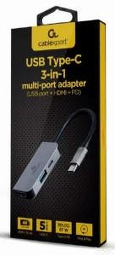 Doking stanice: Cablexpert USB Type‑C 3‑u‑1 multi‑port adapter Ključne funkcije: - — 9