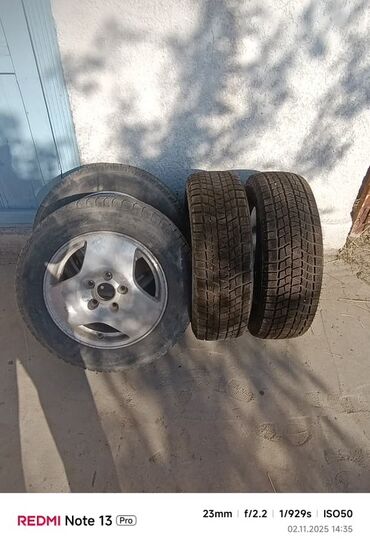 купить диск на машину: Дөңгөлөктөр монтажда 195 / 65 / R 15, Кыш, Колдонулган, Комплект, Жеңил унаалар, Куйма, тешиктери - 4