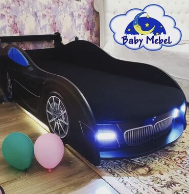 спальный новый: Продается детская кровать-машина BMW 	•	Кровать в виде спортивного