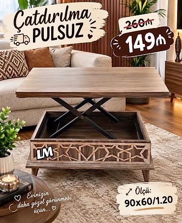 Qaldırılıb-açıla bilən sehpalı masa - Quraşdırılmış qaldırma