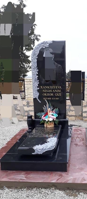 Başqa xidmətlər: Qara və ağ mərmər/granitdən qəbirüstü abidələrin hazırlanması xidməti — 22