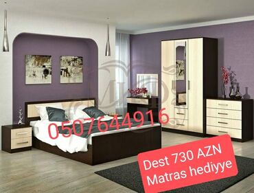 Yataq otağı dəstləri: İkinəfərlik çarpayı, Azərbaycan, Yeni — 5