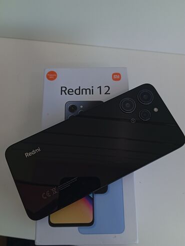 Xiaomi: Xiaomi Redmi 12, 256 GB, rəng - Boz, 
 Düyməli, Barmaq izi, İki sim kartlı