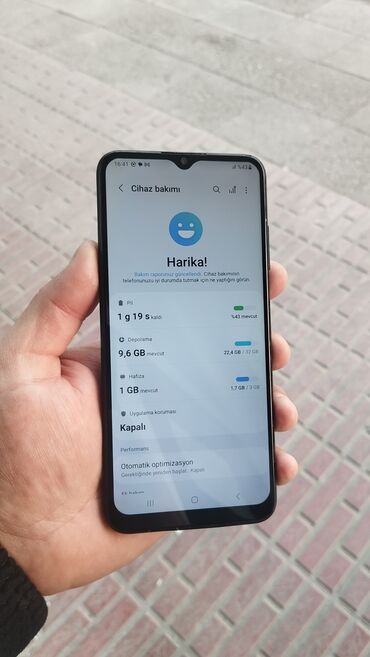 Samsung: Samsung Galaxy A02 S, 32 GB, rəng - Qara, Zəmanət — 5