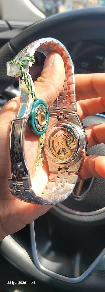 electron saat: Rolex Oyster Perpetual “Land‑Dweller” tərzində kişi qol saatı - — 3