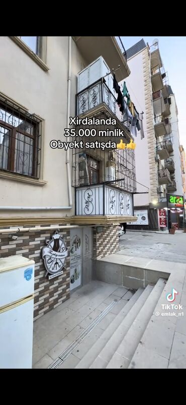 Kommersiya daşınmaz əmlakının satışı: Xırdalanda obyekt satılır.27.3kv.Hal hazirda arendiya verilib.sanitar — 4