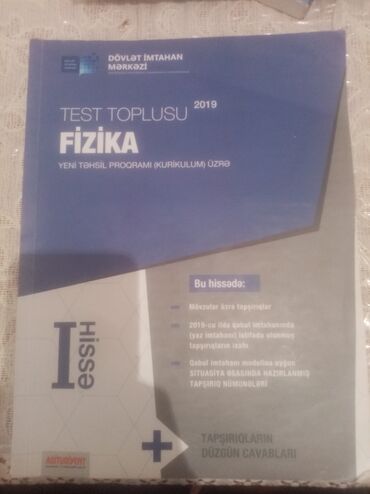 fizika test toplusu pdf yüklə: Fizika test toplusudur 1ci hissə ili 2019du cırıxı və yazısı yoxdu