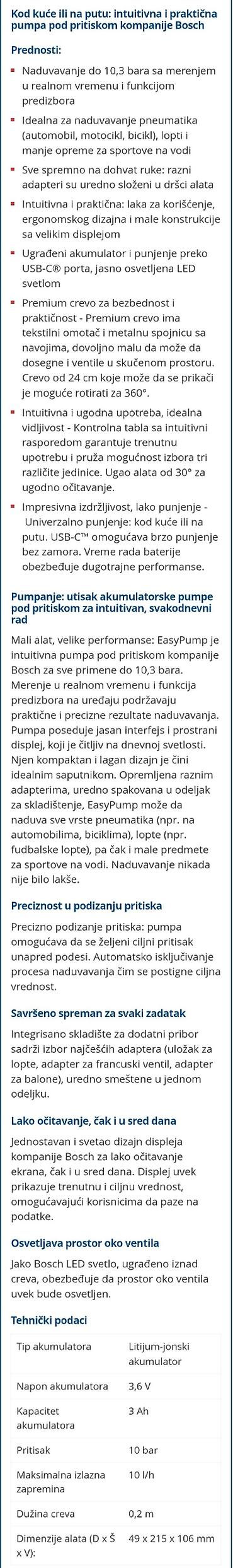 Kompresori za vazduh: Prenosni električni vazdušni kompresor Bosch ORIGINAL 100% " BOCSH"® — 34
