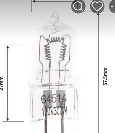 спираль: Галогенная капсульная лампа GX6.35 110 v 300 w - Тип: галогенная — 4