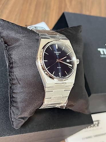 чехол на х: Tissot PRX — швейцарские кварцевые часы с интегрированным стальным — 6