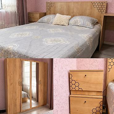 duz sat: İkinəfərlik çarpayı, Dolab, 2 tumba, İşlənmiş — 1