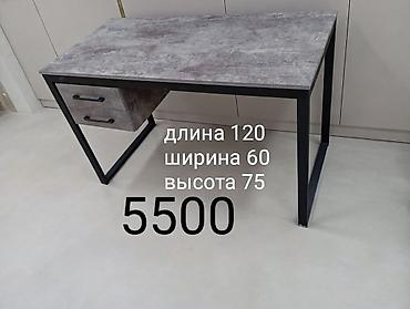 Компьютерные столы: Письменный/рабочий стол в современном стиле лофт. - Размеры: длина — 3