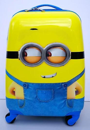 Rančevi, torbe i koferi: Dečji kofer sa motivom Miniona - Čvrsta ABS/PC školjka sa sjajnom — 3