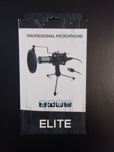 Sintezatorlar: ELITE Professional Microphone – USB Studiyada və evdə səs yazmaq üçün