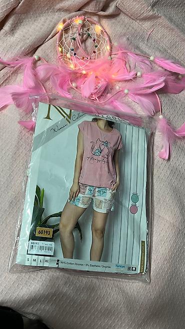 Пижамы: Пижама, Хлопок, Турция, Леопардовый принт, Для невесты, В полоску, 2XS, XS, M — 12