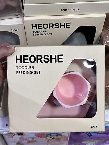 Детский мир: Набор для кормления малышей HEORSHE (Toddler Feeding Set), 6M+ - — 1