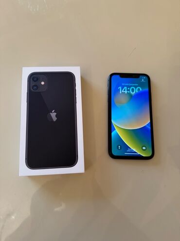 2 el apple telefon: IPhone 11, 64 GB, Qara, Face ID