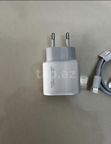 iphone 11 adapter original: Məhsul: Apple USB‑C 20W Power Adapter + USB‑C to Lightning Cable — 6