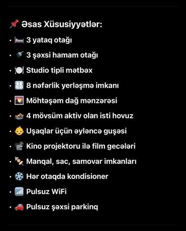 Günlük kirayə evlər: 200 kv. m, 3 otaqlı, Artezian quyusu, Kanalizasiya, Kombi — 33