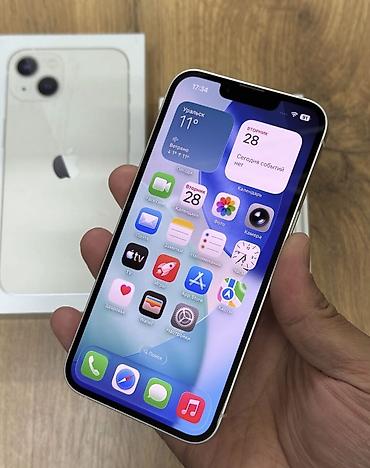 iphone qq: IPhone 13, 128 GB, Ağ, Zəmanət, Simsiz şarj, Face ID — 8