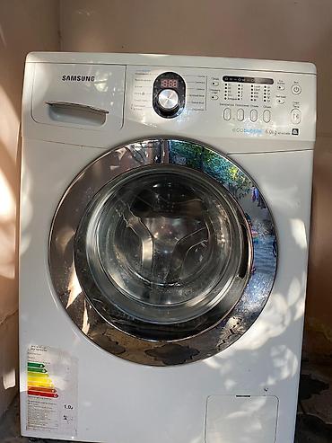 samsung ekran: Samsung paltaryuyan maşın – EcoBubble, 6 kq, model WF1602WRK ideal — 3