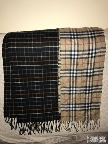 Kape i aksesoari: Original GANT šal NOV 100% Wolle Crna boja Sirina 25cm duzina — 4