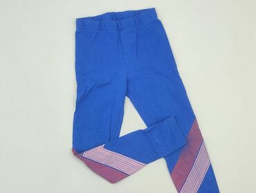 kurtki jeansowe dla dziewczynek: Leggings for kids, 4-5 years, 104/110, condition - Good