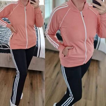 Gornji i donji deo: Adidas ženska trenerka za punije Novo Mokra likra Veličine 2xl 3xl — 3