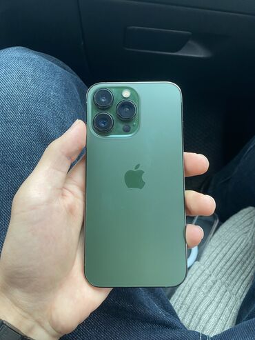 Apple iPhone: IPhone 13 Pro, Новый, 128 ГБ, Alpine Green, Защитное стекло, Чехол, Коробка, 86 %