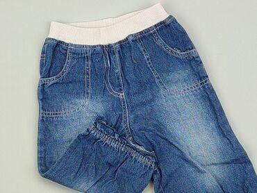 jasne jeansy mom fit: Spodnie jeansowe, Mothercare, 9-12 m, stan - Dobry