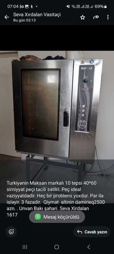 Mətbəx mebeli: Şirniyyət üçün, Elektrik