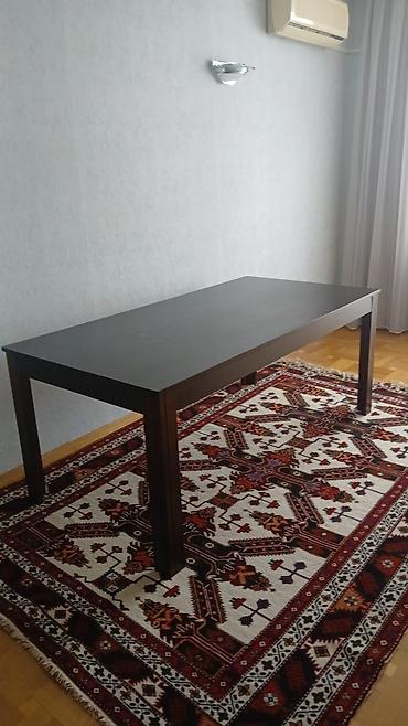toplantı masası: Qonaq masası, İşlənmiş, Açılmayan, Taxta, Dördbucaq masa — 2