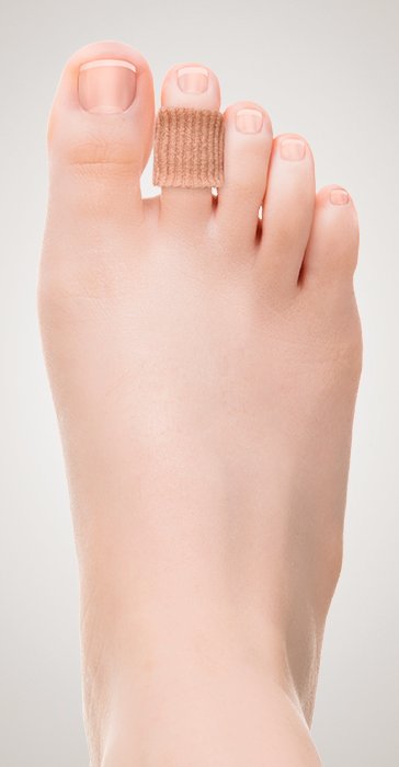 для ноги: Протектор силиконовый для пальцев стопы на тканевой основе Case Soft