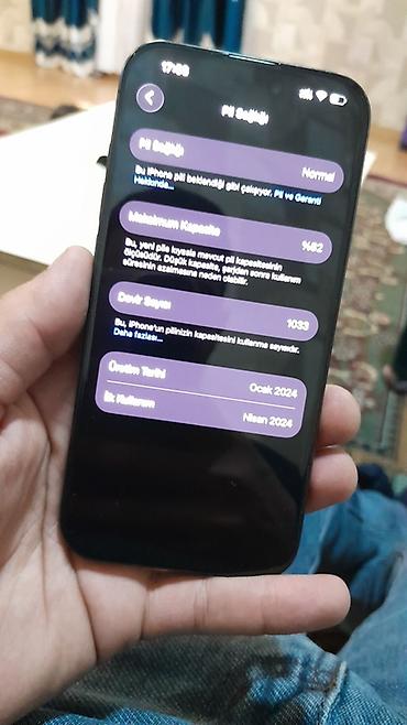irshad telecom iphone 7: IPhone 15 Pro, 128 GB, Black Titanium, Barmaq izi, Face ID, Simsiz şarj — 3