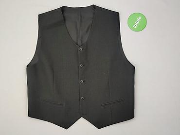 internetowy second hand: Męska kamizelka garniturowa AUG SACK - Kolor: ciemnoszary/ antracyt z — 2